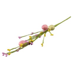 Pick cu oua colorate pentru decor de Paste 40 cm