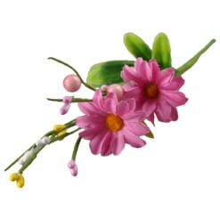 Floare matase cu bobite 26 cm