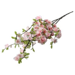 Creanga artificiala cu flori de mar roz 105 cm