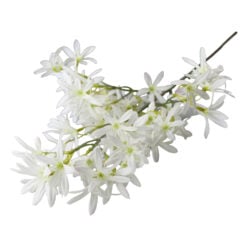 Creanga artificiala cu flori albe matase 85 cm