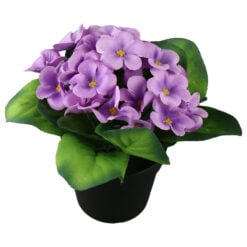 Floare artificiala Viorea in ghiveci 17 cm