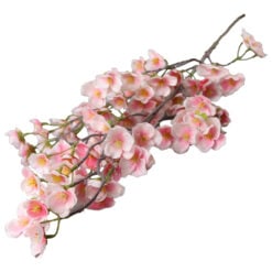 Creanga artificiala cu flori de cires roz 110 cm