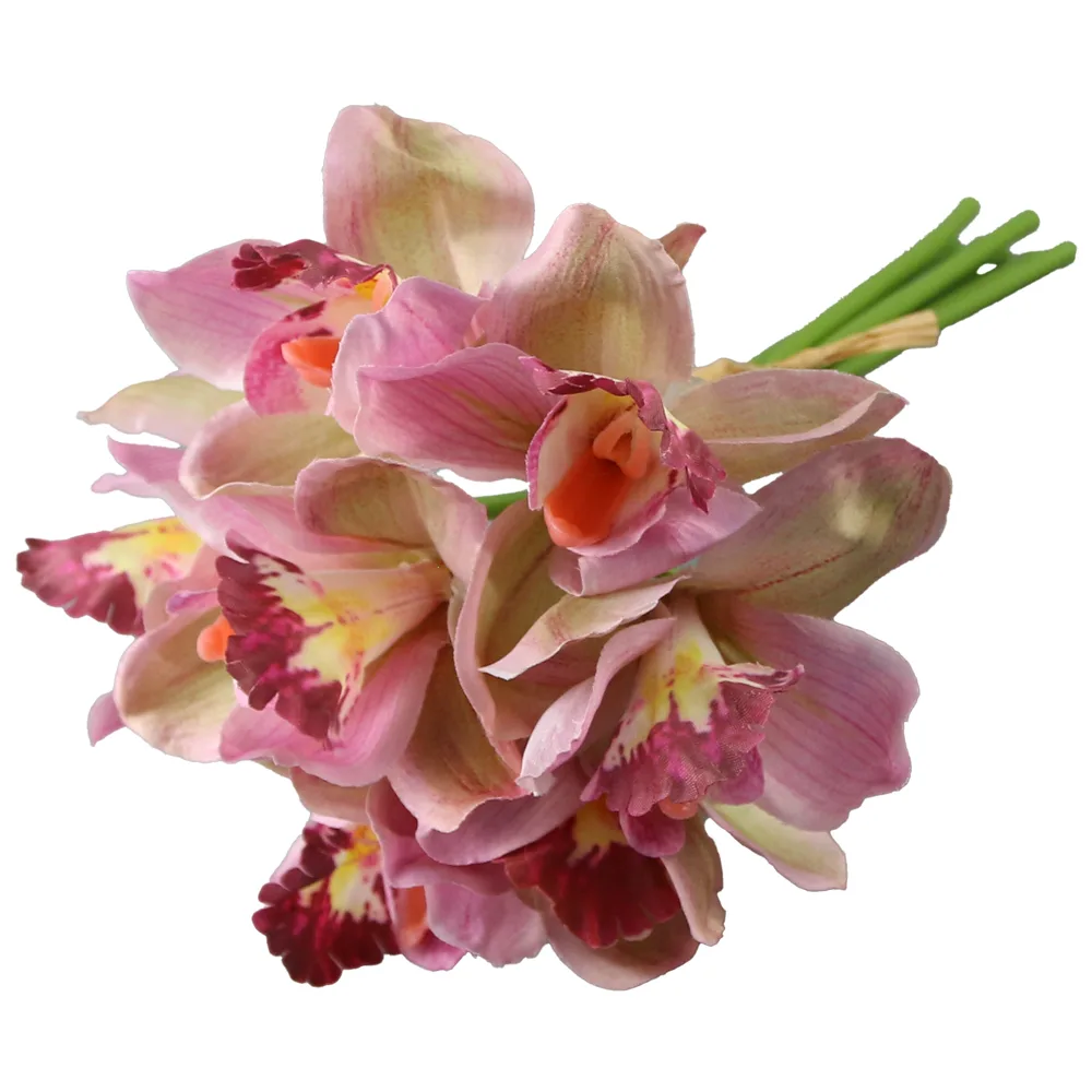 Buchet artificial cu orhidee 27 cm Buchet artificial cu orhidee 27 cm