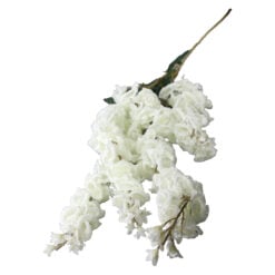 Creanga artificiala cu flori albe matase 110 cm