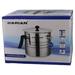 Oala pentru fiert lapte cu fluier din inox 3.5 L - Arian
