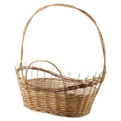 Cos cadou pentru pomana si aranjamente florale 38 x 22 cm