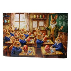 Puzzle de Paste magnetic 120 piese - Iepurasi studenti 29 x 20 cm