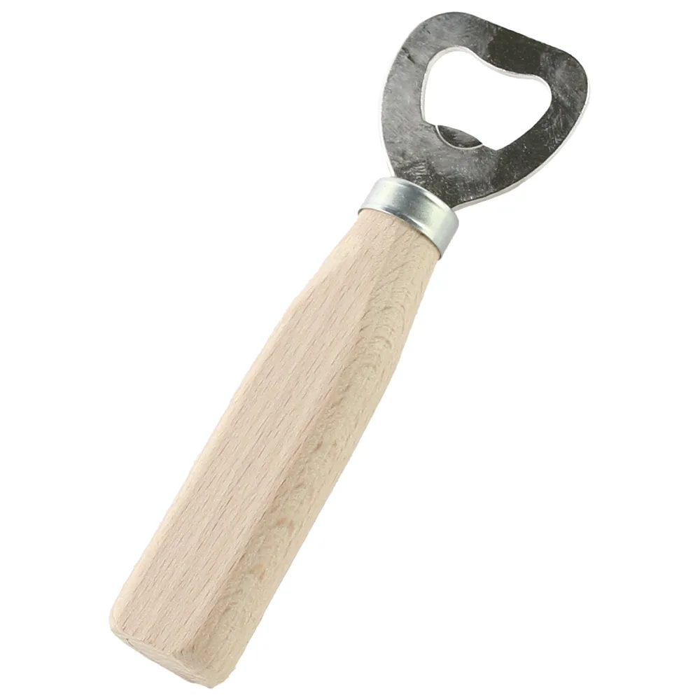 Desfacator sticle din inox cu maner lemn 14 cm Desfacator sticle din inox cu maner lemn 14 cm
