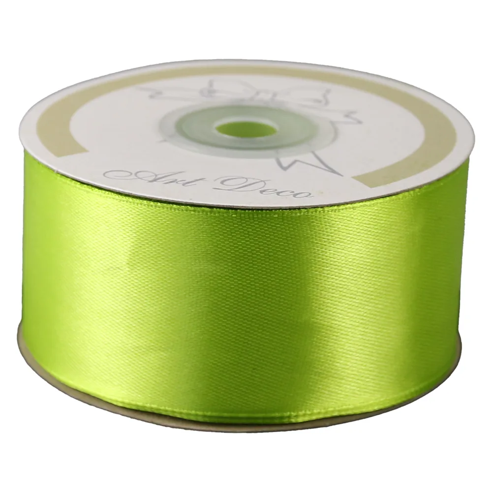 Rola panglica satin Verde lime 38 mm x 25 m Art Deco Rola panglica satin Verde lime 38 mm x 25 m Art Deco