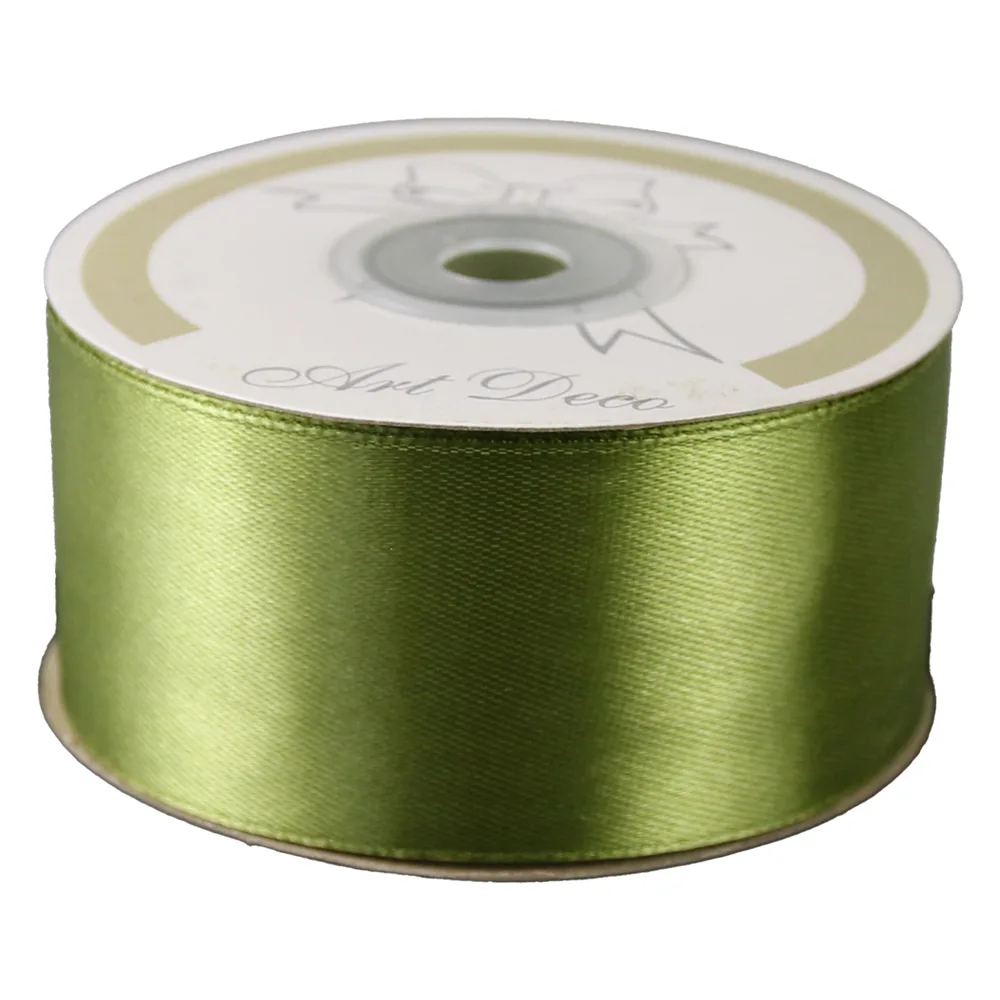 Rola panglica satin Verde olive 38 mm x 25 m Art Deco Rola panglica satin Verde olive 38 mm x 25 m Art Deco