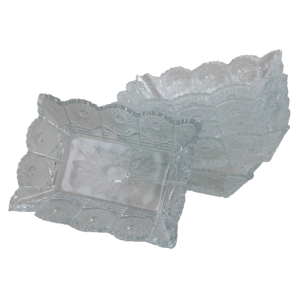 Set 6 boluri din sticla 12.5 x 9 x 3 cm Almina Rayan Set 6 boluri din sticla 12.5 x 9 x 3 cm Almina Rayan