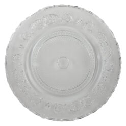 Platou din sticla 33 cm Glass Gold