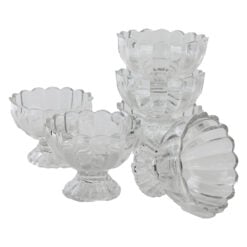 Set 6 cupe inghetata Tulip din sticla 165 ml Mansoura Glass