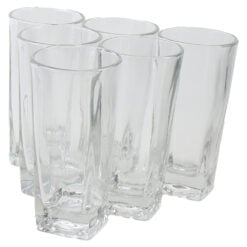 Set 6 pahare din sticla Deli Tumbler 300 ml Mansoura Glass