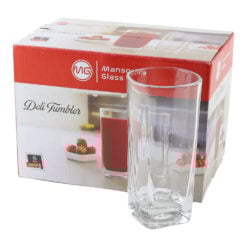 Set 6 pahare din sticla Deli Tumbler 300 ml Mansoura Glass