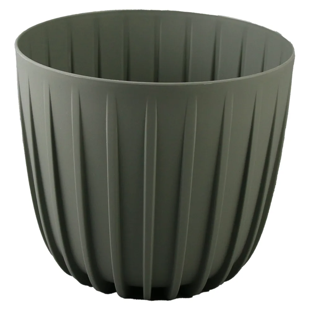 Ghiveci din plastic Mira verde-gri