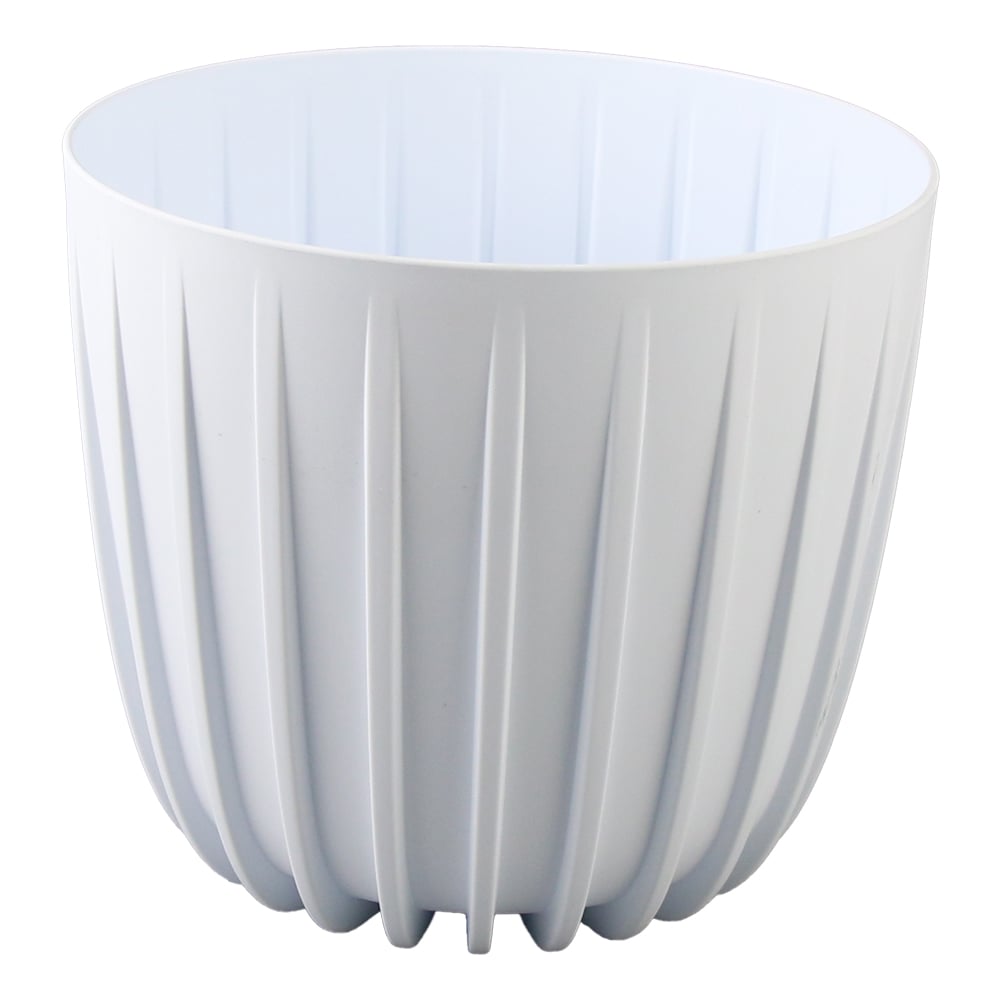 Ghiveci din plastic Mira alb Ghiveci din plastic Mira alb