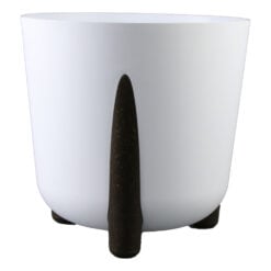 Ghiveci din plastic Frida alb 21 x 21 cm