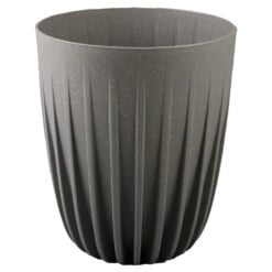Ghiveci inalt din plastic Mira wood gri
