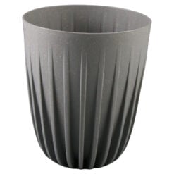 Ghiveci inalt din plastic Mira wood gri