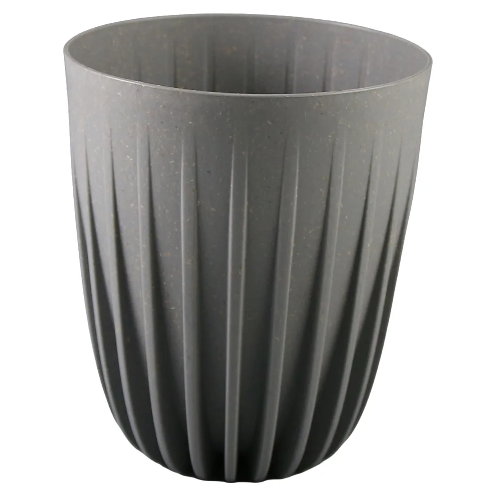 Ghiveci inalt din plastic Mira wood gri
