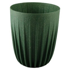 Ghiveci inalt din plastic Mira wood forest green 14.5 x 17.5 cm