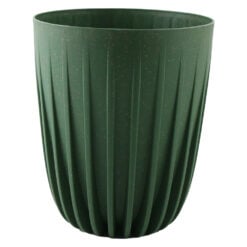 Ghiveci inalt din plastic Mira wood forest green 19 x 22.5 cm