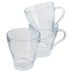 Set 3 cani din sticla King Mug 280 ml