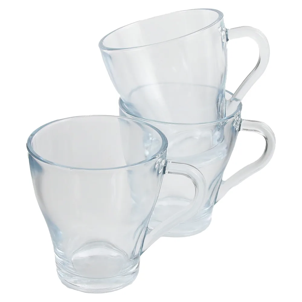 Set 3 cani din sticla King Mug 280 ml Set 3 cani din sticla King Mug 280 ml
