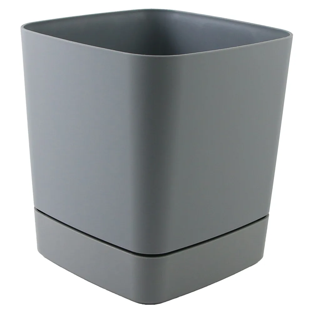 Ghiveci din plastic Clima gri 16 x 16 x 18 cm