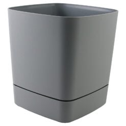 Ghiveci din plastic Clima gri 19 x 19 x 21 cm