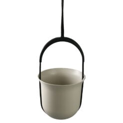 Ghiveci din plastic suspendat Luca bej 17.5 x 17 cm