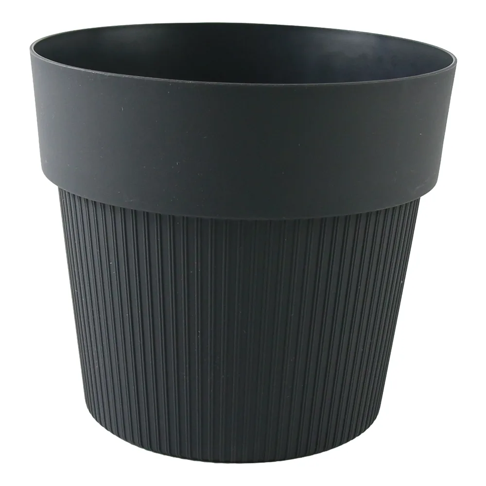 Ghiveci din plastic Tula Jumper gri inchis 15.5 x 14 cm Ghiveci din plastic Tula Jumper gri inchis 15.5 x 14 cm