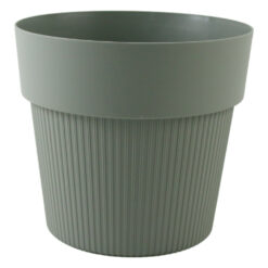 Ghiveci din plastic Tula Jumper verde-gri 15.5 x 14 cm