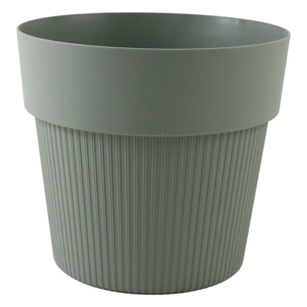 Ghiveci din plastic Tula Jumper verde-gri 15.5 x 14 cm