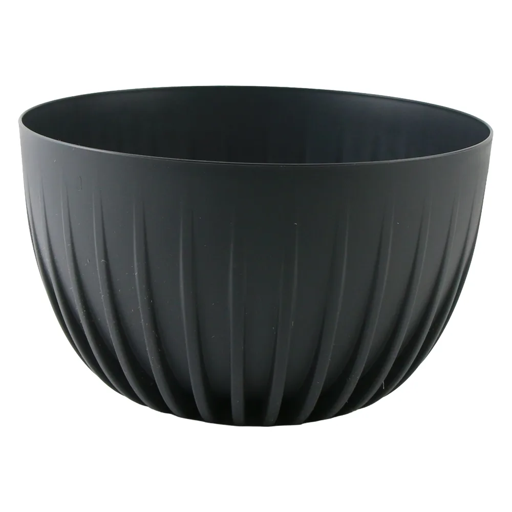 Ghiveci din plastic Mira gri inchis 23.5 x 14 cm Ghiveci din plastic Mira gri inchis 23.5 x 14 cm