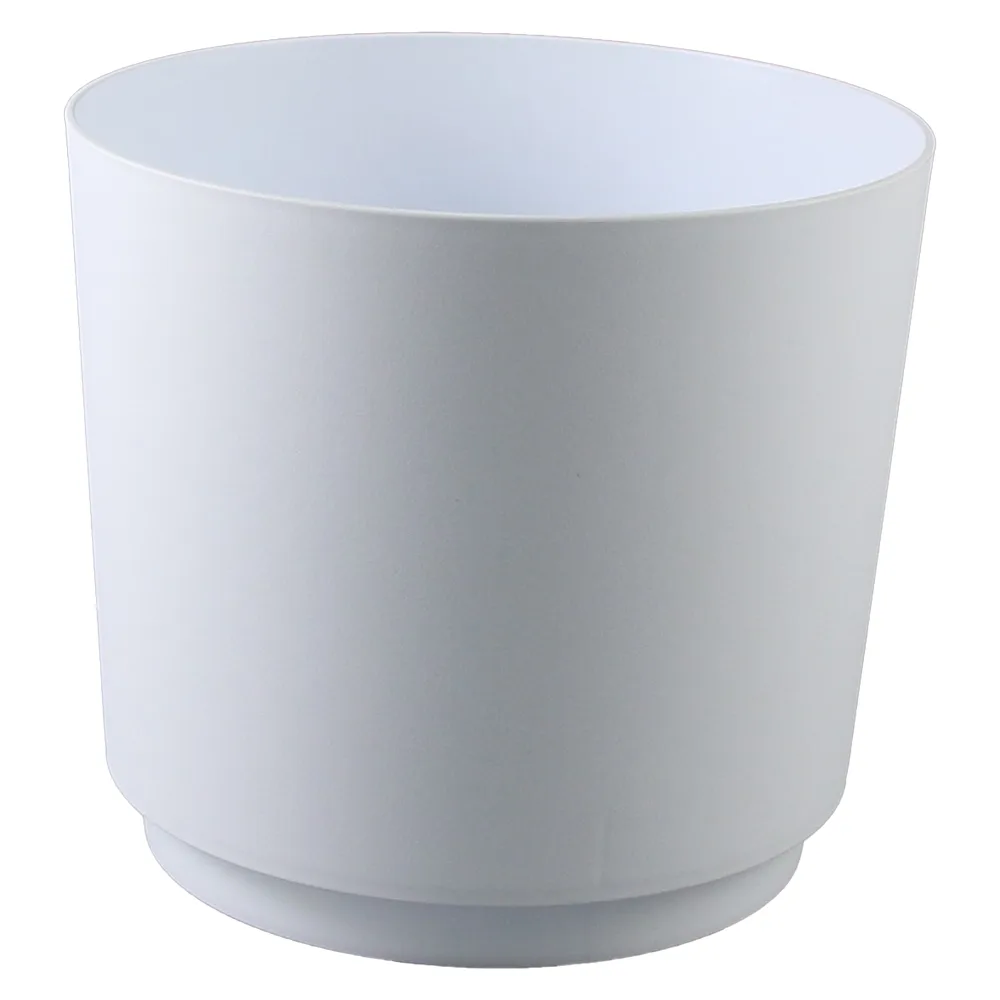 Ghiveci din plastic Aura alb 17.5 x 16 cm Ghiveci din plastic Aura alb 17.5 x 16 cm