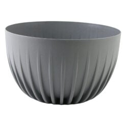 Ghiveci din plastic Mira gri 23.5 x 14 cm
