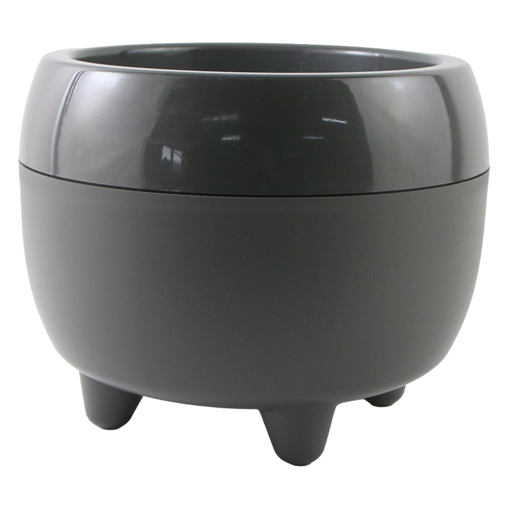 Ghiveci din plastic Mona gri inchis 22 x 18 cm Ghiveci din plastic Mona gri inchis 22 x 18 cm