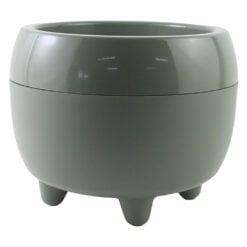 Ghiveci din plastic Mona verde-gri 22 x 18 cm