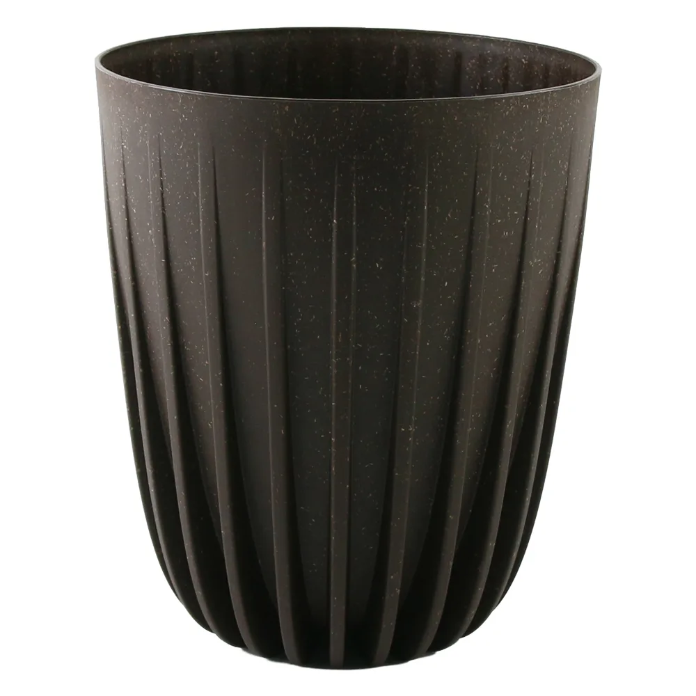 Ghiveci inalt din plastic Mira coffee-espresso 19 x 22.5 cm