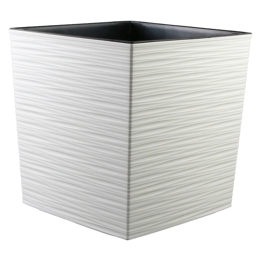 Ghiveci din plastic Juka crem 24 x 24 x 26 cm Ghiveci din plastic Juka crem 24 x 24 x 26 cm