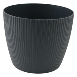 Ghiveci din plastic Magnolia Jumper gri inchis 15.5 x 13 cm