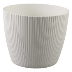 Ghiveci din plastic Magnolia Jumper crem 18.5 x 15 cm