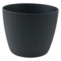 Ghiveci din plastic Magnolia Jumper gri inchis 18 x 15 cm