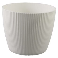 Ghiveci din plastic Magnolia Jumper crem 21 x 18 cm