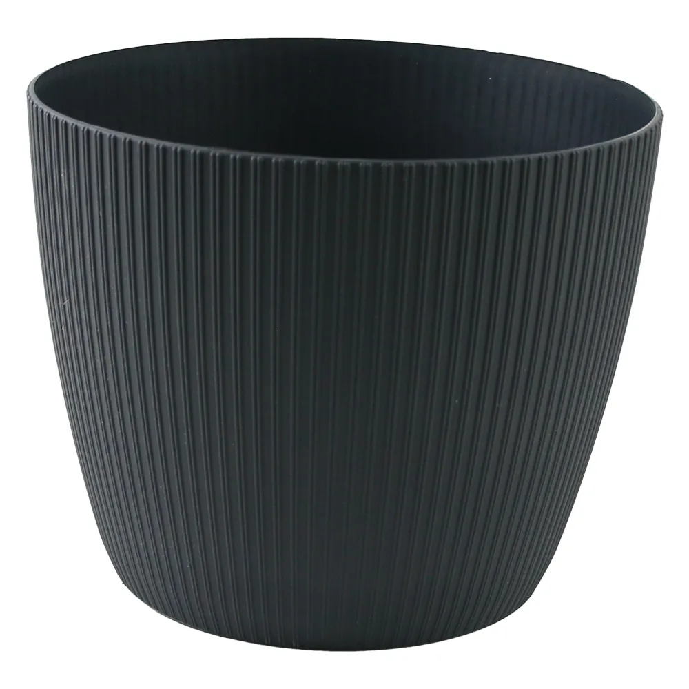 Ghiveci din plastic Magnolia Jumper gri inchis 21 x 17.5 cm