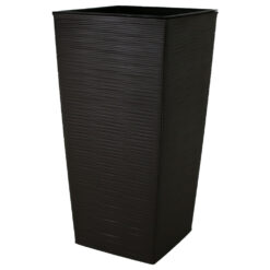 Ghiveci inalt din plastic Dluto Mokka 29 x 29 x 30/57 cm