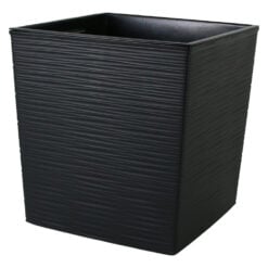 Ghiveci din plastic Juka Dluto negru 29 x 29 x 30 cm