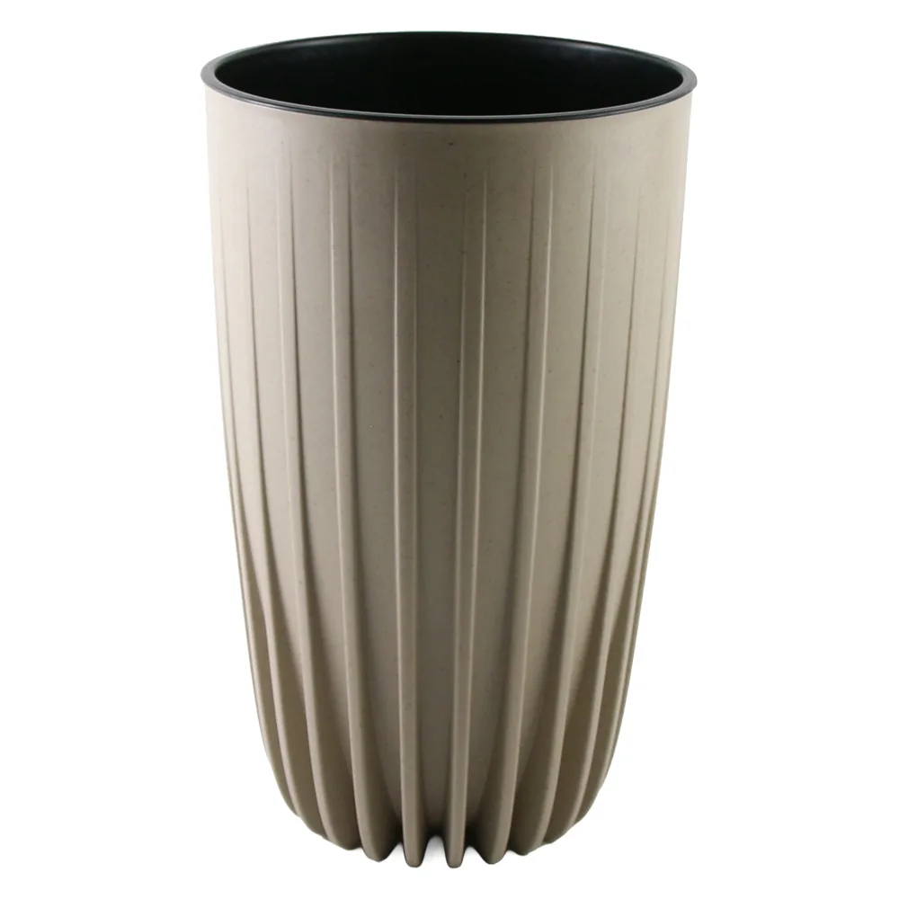 Ghiveci inalt din plastic Mira coffee-latte 25 x 23.5/42 cm